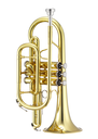 Jupiter JCR700Q Bb Student Yellow-Brass Bell Cornet 