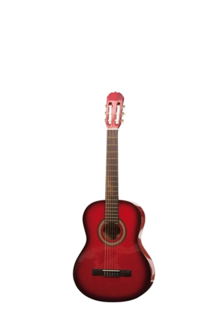 Onyx 4103RT Classical Guitar 4/4 Size w/Bag - Red
