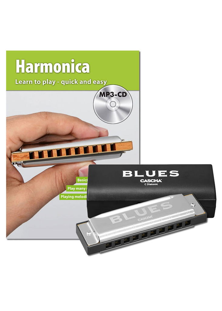 Cascha Blues Harp Series Harmonica Set in the Key of C