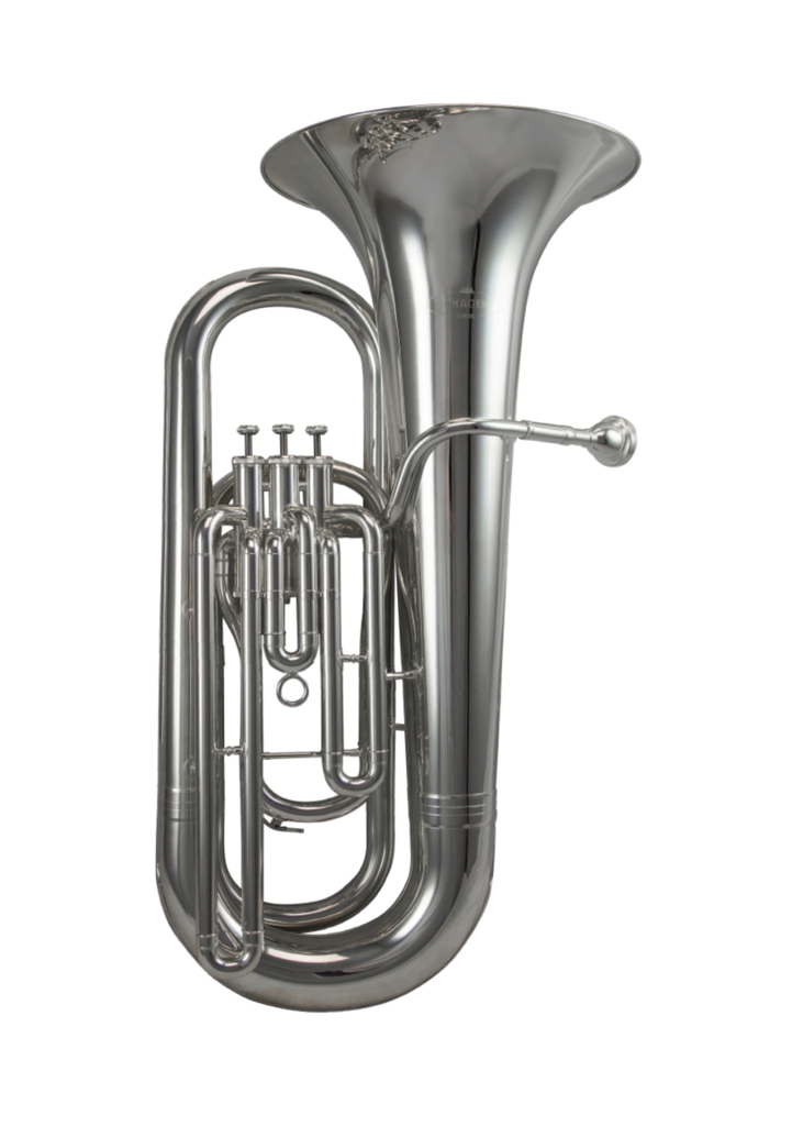 Schagerl 800S 3-Valve Compact 3/4 Eb Tuba - Silver Plated