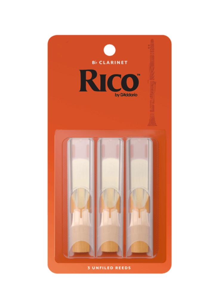 Rico Bb Clarinet Reeds by D'Addario - Pack of 3