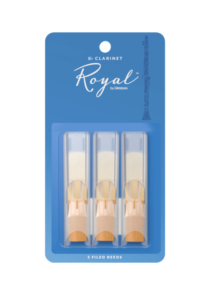 Royal Bb Clarinet Reeds by D'Addario - Pack of 3