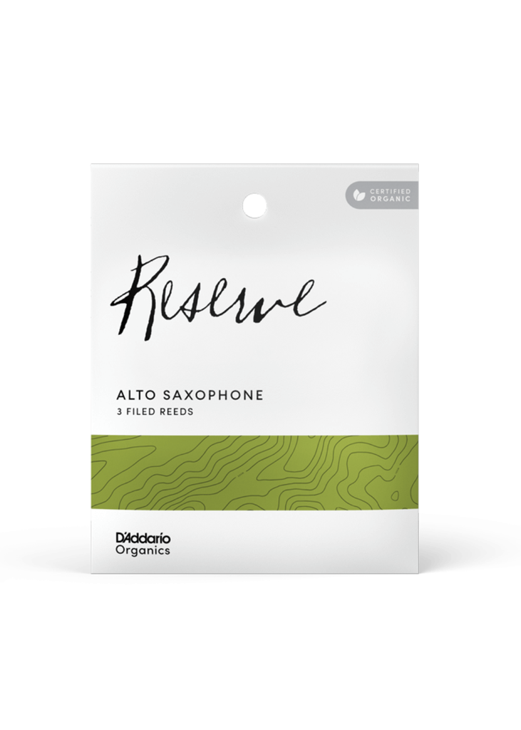 D'Addario Organic Reserve Alto Saxophone Reeds - Pack of 3
