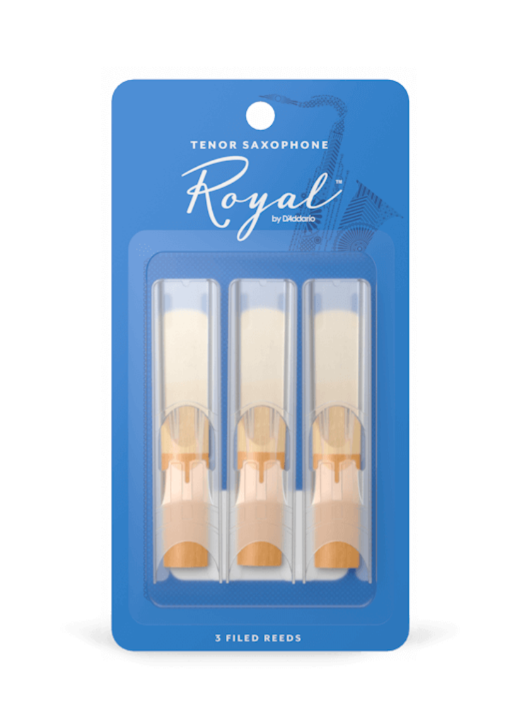 Royal Tenor Saxophone Reeds by D'Addario - Pack of 3