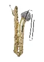 BG Cleaning Swab Baritone Sax, Body - Microfiber w/ Double Ended Sling