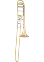 Eastman ETB526G Bb/F Professional Gold Brass Bell Trombone